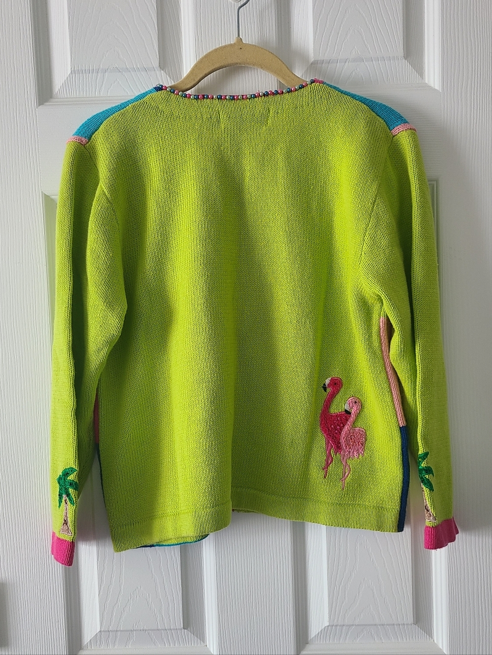 SALE! Jack B Quick Vintage Flamingo Sweater - Picture 6 of 8